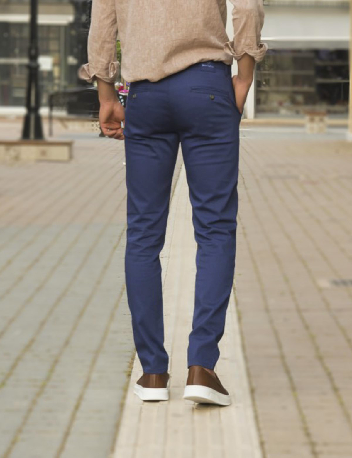 Ανδρικό ρουά υφασμάτινο Chinos παντελόνι Ben Tailor 0285R φωτογραφία